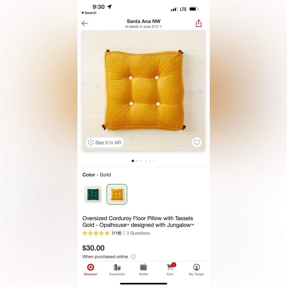Opalhouse Designed with Jungalow Floor Pillow